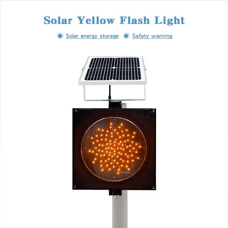 The road waterproof IP65 solar traffic light warning light