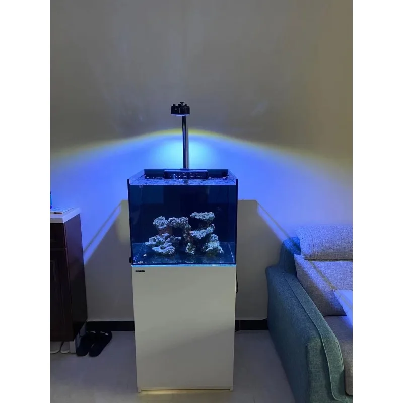 Seawater tank 60 bottom filter sea tank living room aquarium household jellyfish ornamental sea fish