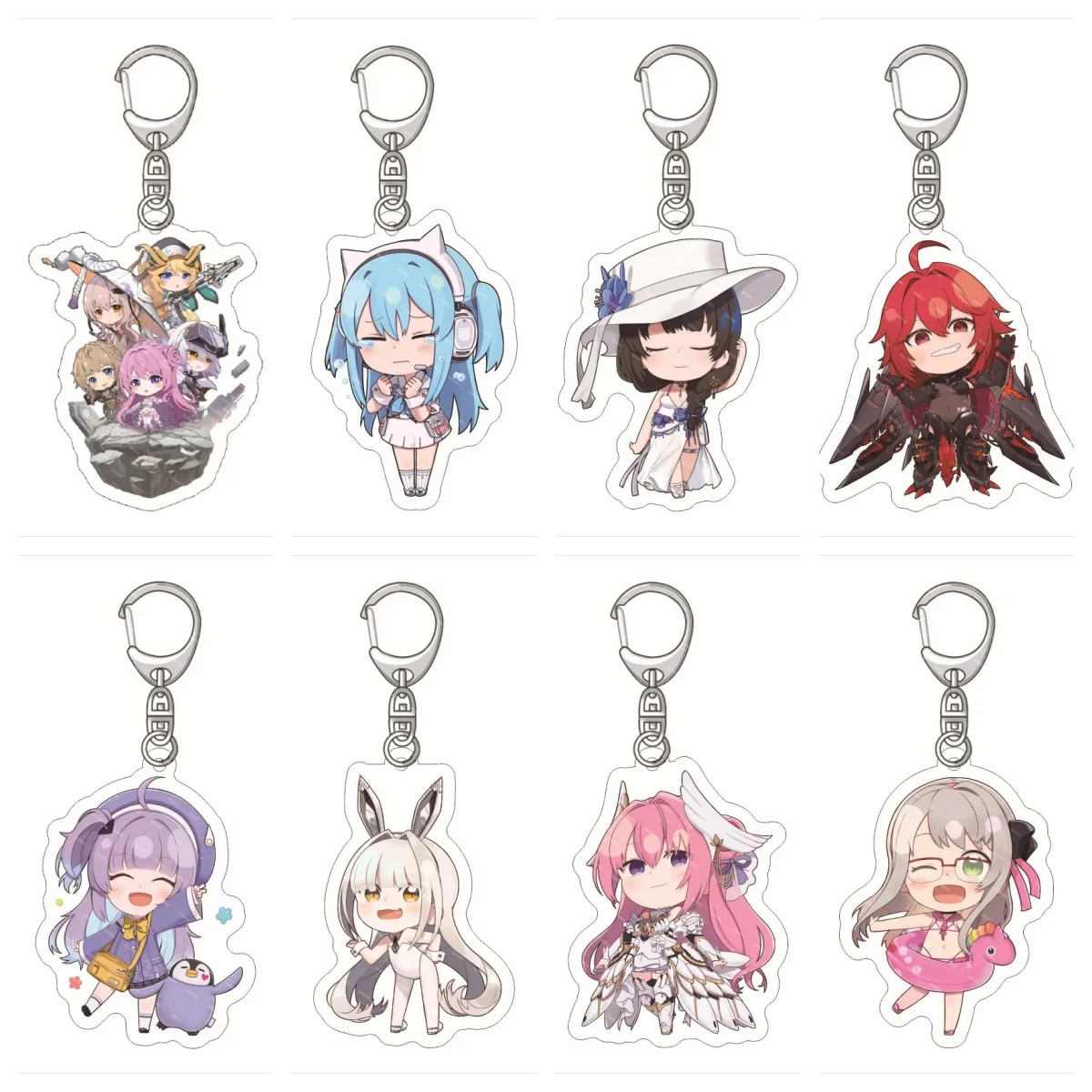 Kawaii Anime 6CM NIKKE Figure Acrylic Keyring Pendan The Goddess of Victory Anime KeyChain Quency Key Chain Fashion Gift