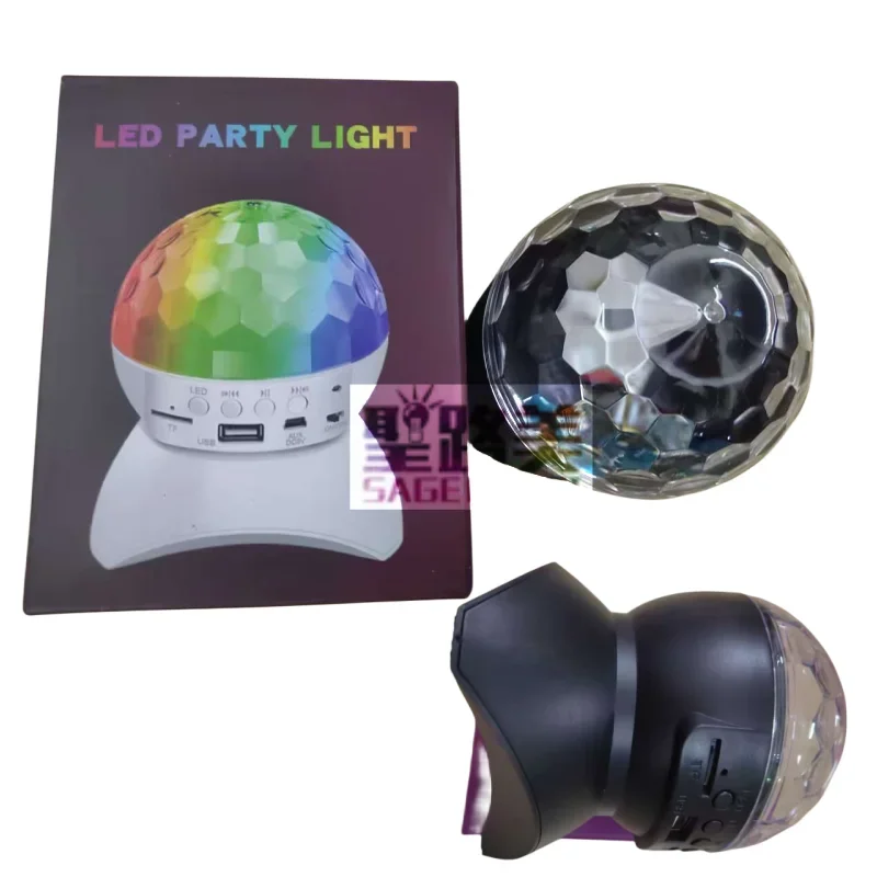 Led  Night Light Rotating Stage LightRGB Strobe Laser Projector Wireless Bluetooth Music Speakers Disco Ball for DJ Ball Party