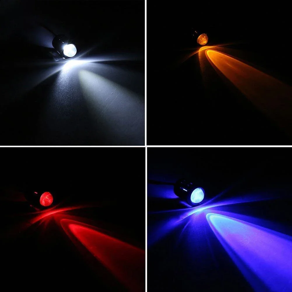 Imagem -02 - Prewired Constante Led Água Clara Bulbo Cabo Ultra Brilhante Vermelho Branco Azul Amarelo Lâmpada de Sinal 12v 10 mm 20cm 10 Pcs