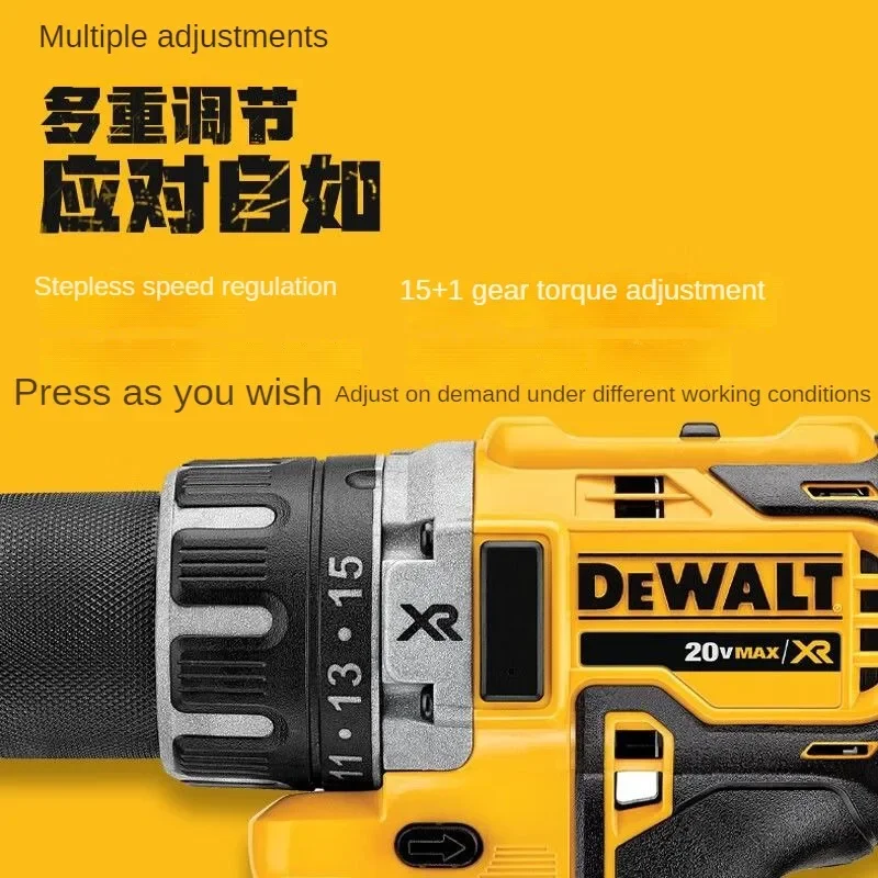 DeWalt электрическая ручная дрель-шуруповерт с бесщеточным Мотором и перезаряжаемой литиевой батареей, электрическая отвертка Dcd791