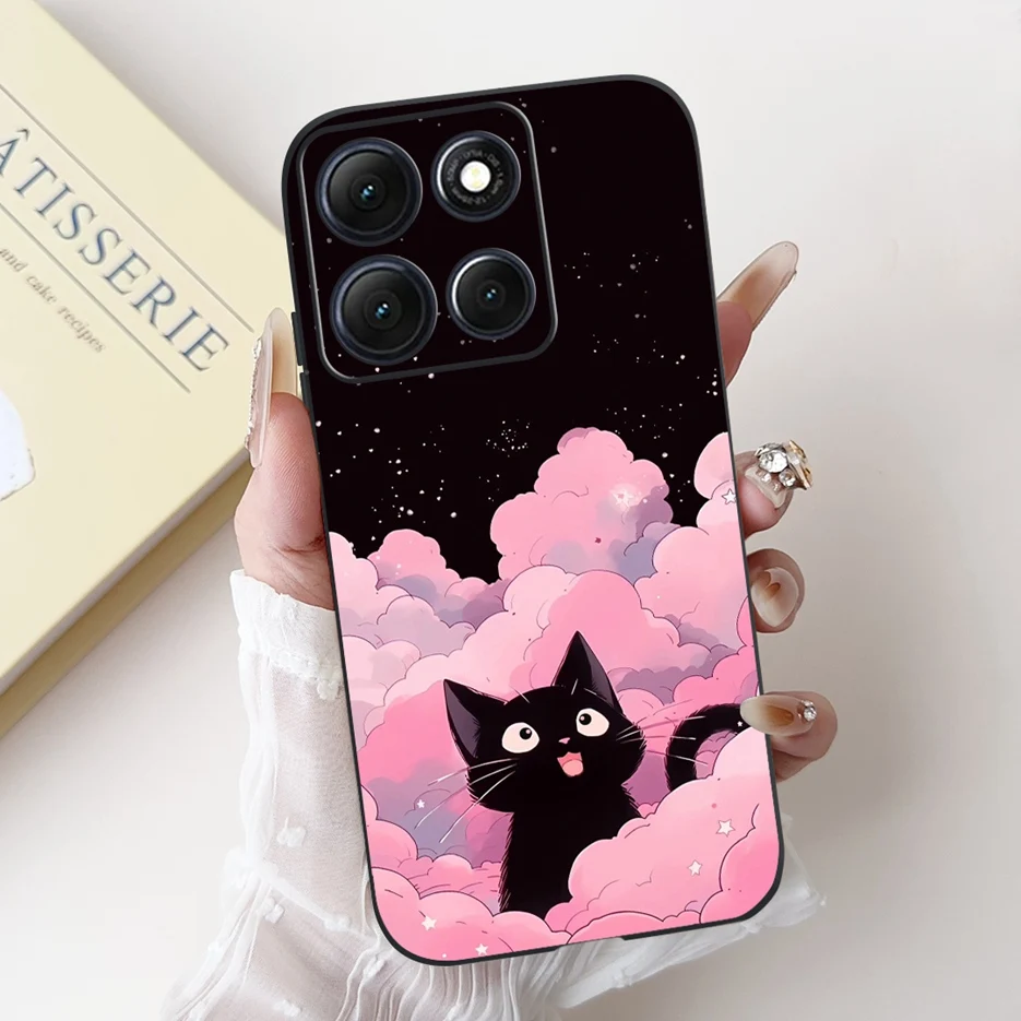 حافظة لهاتف موتورولا موتو G86 حافظة هاتف لطيفة على شكل زهور قطة مقاس 6.67 بوصة حافظة هاتف ناعمة من البولي يوريثان الحراري لهاتف موتو G86 Power Fundas Coque #5