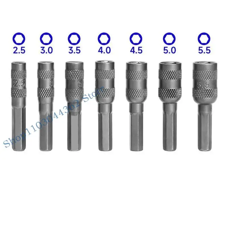 A3PA 7Pcs Electric Drill Socket Nut Driver for Professional and DIY Use
