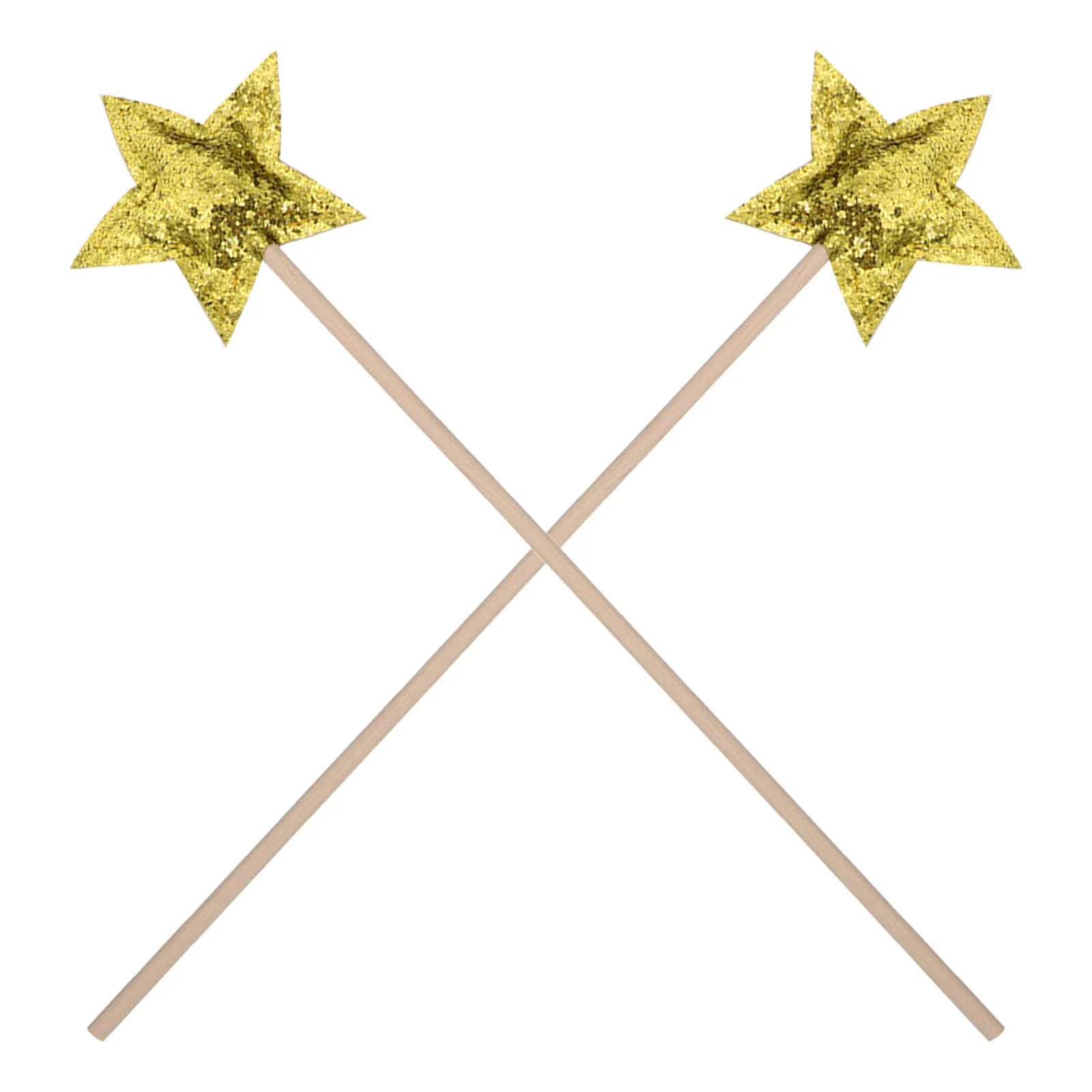 

2Pcs Star Glitter Fairy Wands Magical Sticks for Cosplay Party Birthday Gift Star Fairy Wands Cosplay Favors Stick
