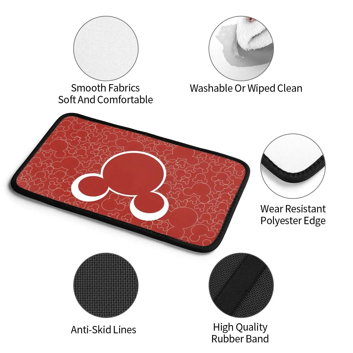 Mickey Mouse Car Armrest Cover Universal Waterproof Auto Arm Rest Covering