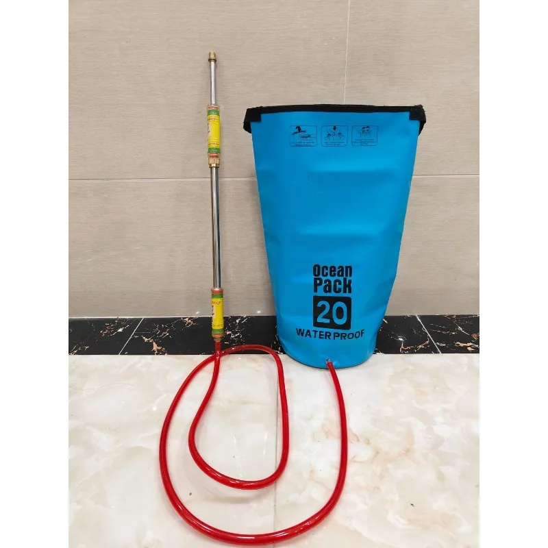 Backpack water bag stainless steel water gun reciprocating pumping high pressure water gun splashing festival rafting