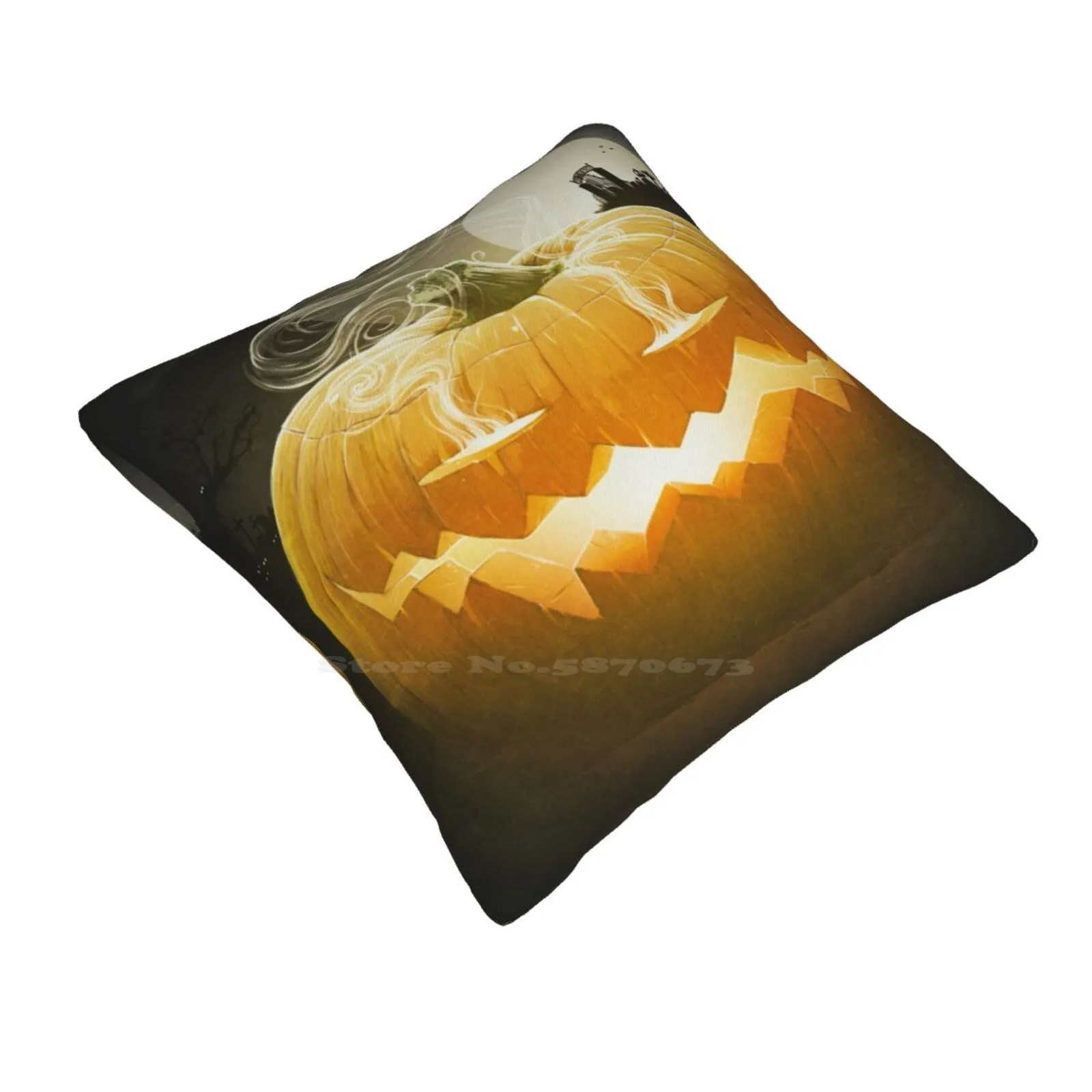 Pumpkin I. Pillow Cover Hug Pillowcase Pumpkin Halloween Scary Horror Secret Fear Dark