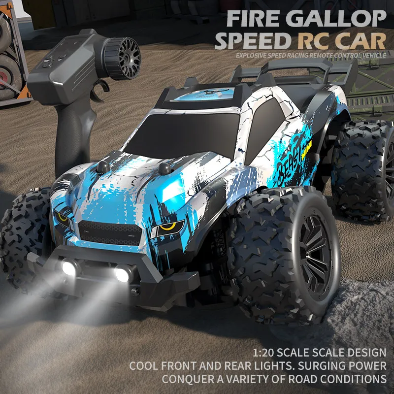 SG318PRO Fire Gallop Speed Remote Control Vehicle 1/20 4WD Climbing Car Light Off-Road Vehicle Model RC Car Toy