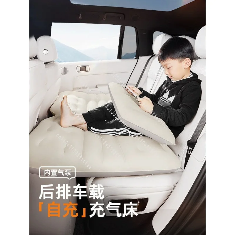 Car Inflatable Bed Car Rear Air Mattress Bed Inflatable Travel Sleeping Mattress Sleeping Car Mattress