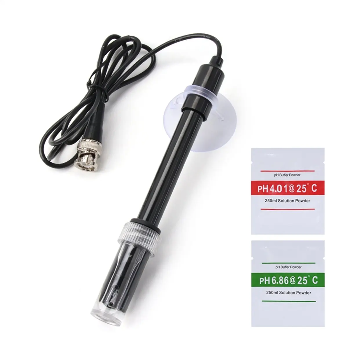 A75K Replacement PH Meter Electrode Probe Controller BNC Connector Sensor with Buffer Powder 75cm