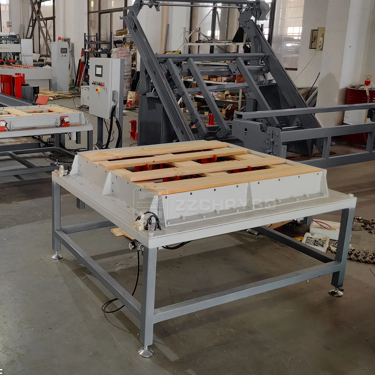 CE Wood Pallet Nailing Machine Table Wood Pallet Wood Tray Making Jig
