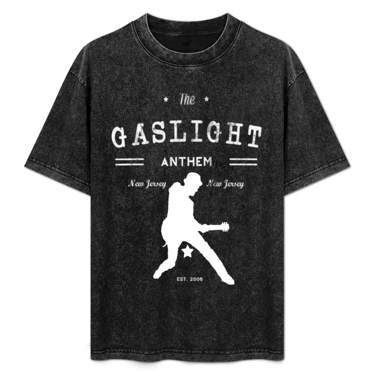 

Gaslight Anthem Graphic T-Shirt Work Wear Simple Tee Shirt