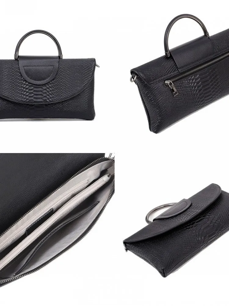 Designer Office Ladies Cowhide Bag Fashion Genuine Leather Single Shoulder Bags Crossbody Bags Large Capacity Womens Handbag