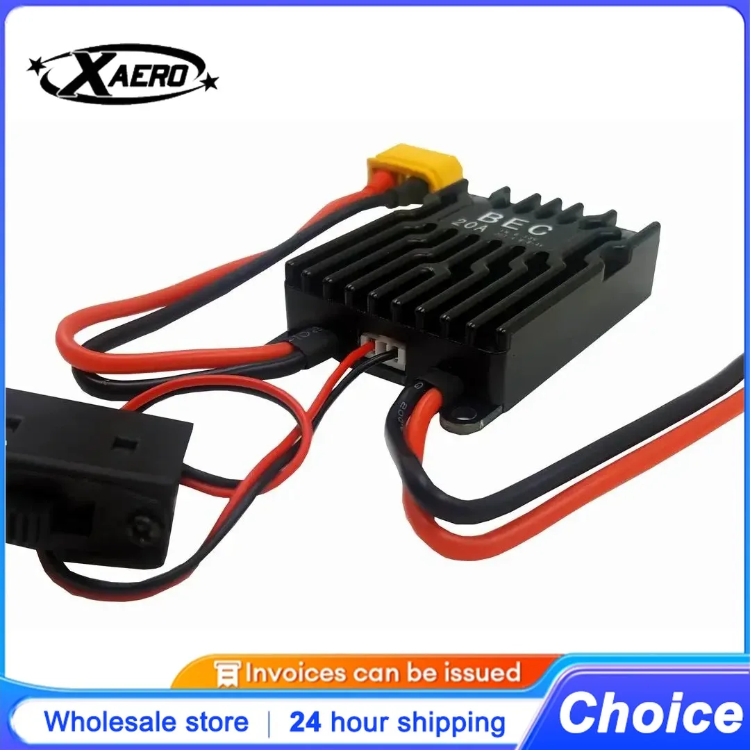 

High Current UBEC 20A Linear Voltage Regulator for RC Jet/3D Airplane 5-12S LiPo with Overheat Protection