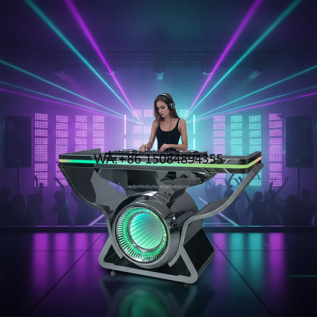 

LiqVis VIP Clubs Weddings Events Portable Custom Logo LED Strip Light SS Frame IP67 Protection DJ Booths for Party Stage Show