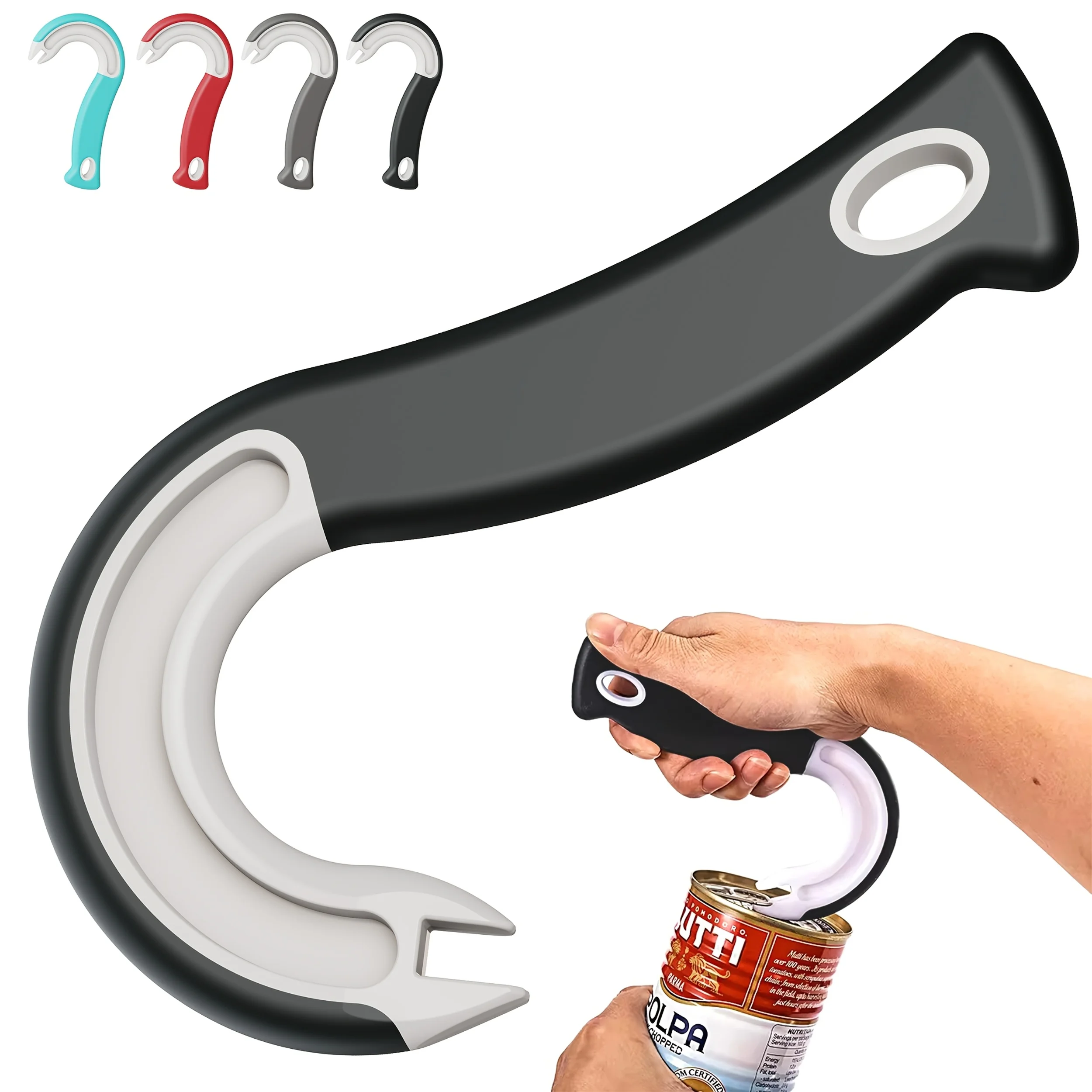 New Easy-Grip Can Opener—Durable Plastic Material, Suitable for Both Home and Restaurant Use, Perfect for Christmas Parties