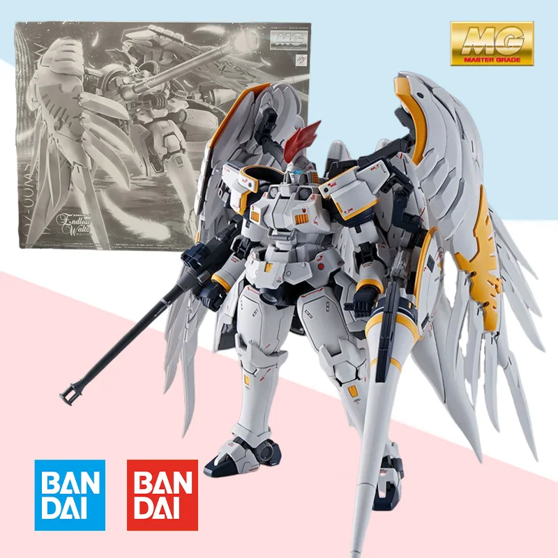 

Bandai Original box PB Limited MG 1/100 GUNDAM OZ-00MS TALLGEESE EW full Action Anime PVC model kit Assembly toy gift for kids