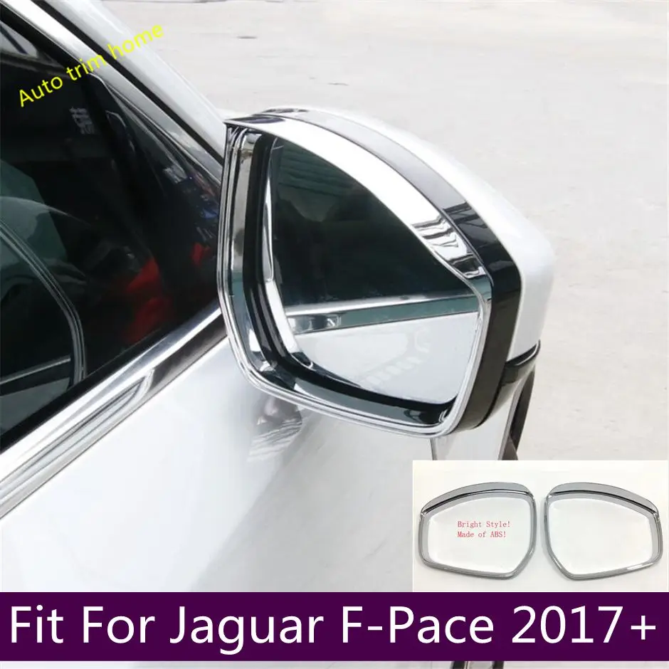 

Car Rearview Mirror Rain Shade Rainproof Blades Decoration Cover Trim Fit For Jaguar F-Pace 2017 - 2022 Exterior Accessories