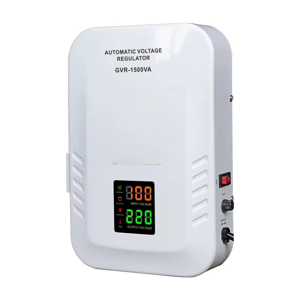 220v Wall Mounted ultra Thin  Home Relay 1500VA Automatic Voltage Stabilizer Regulator