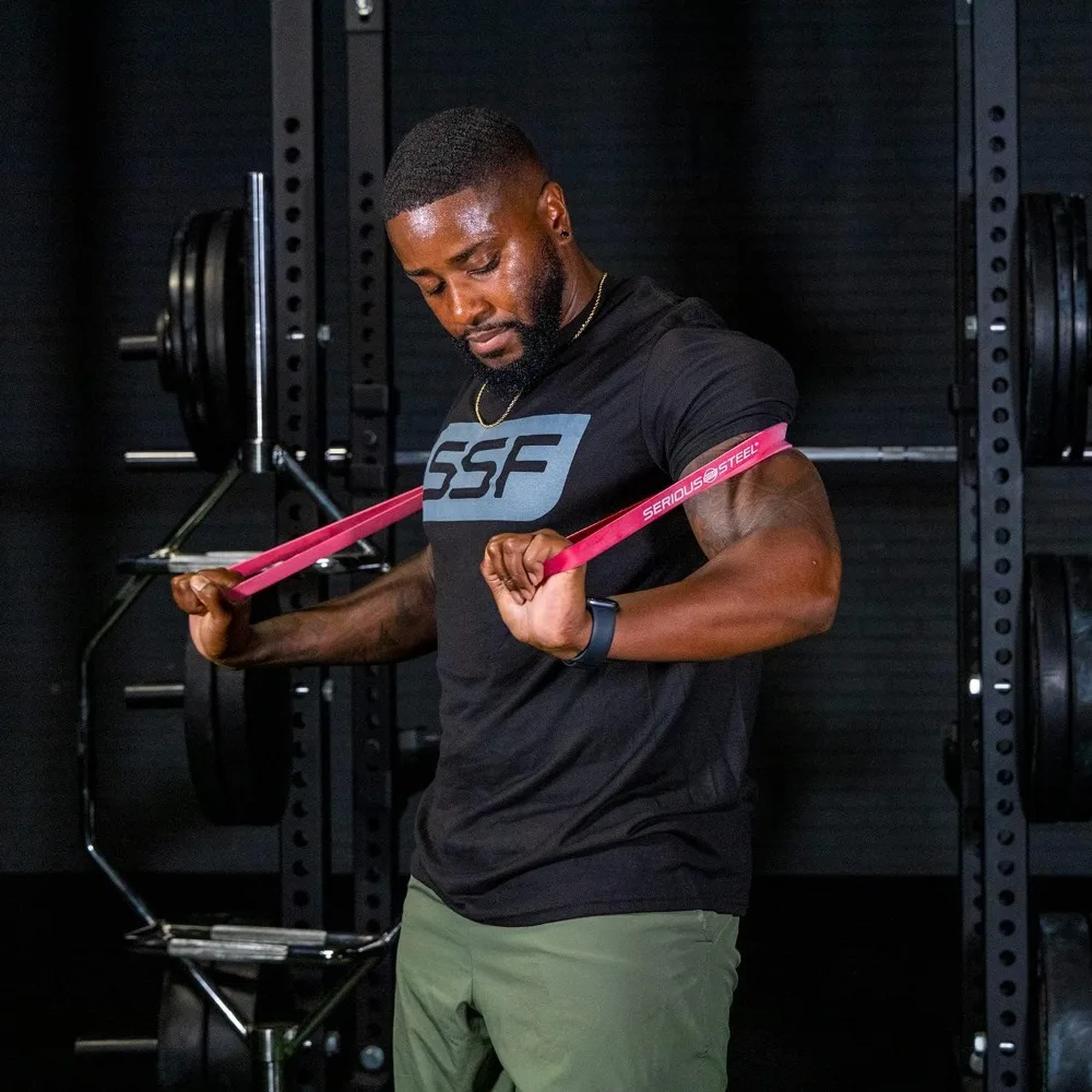 32" Resistance Training Bands (Portable Exercise Band System Training Bands- Great for Individuals Under 5'10")