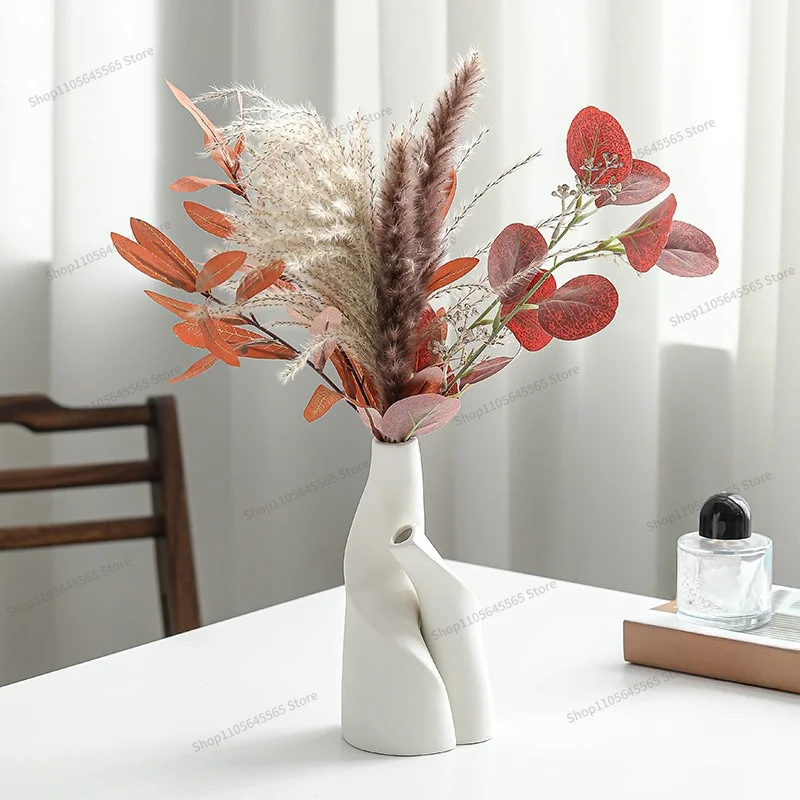For Decorative Items, Ceramic Vases, White and Simple Combination