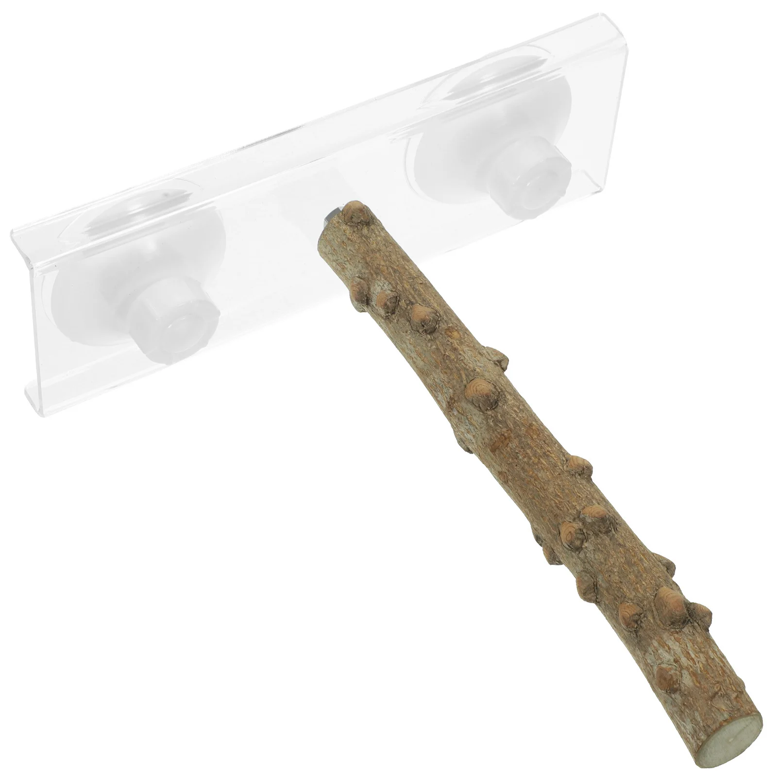 

Portable Bird Perch Stand Suction Cup Mount For Parrot Budgie Canaries Claw Grinding Rod Pet Climbing Play Small Bird Cage