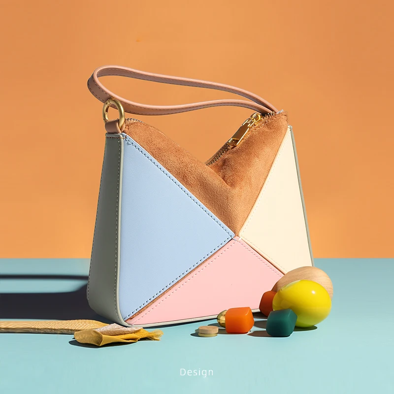 

2025 Female Y2k Turkey Designer Famous Luxury Brand Side Cross Body Handbag Hobos Triangle Mini Multi Color Vintage Replica Bag
