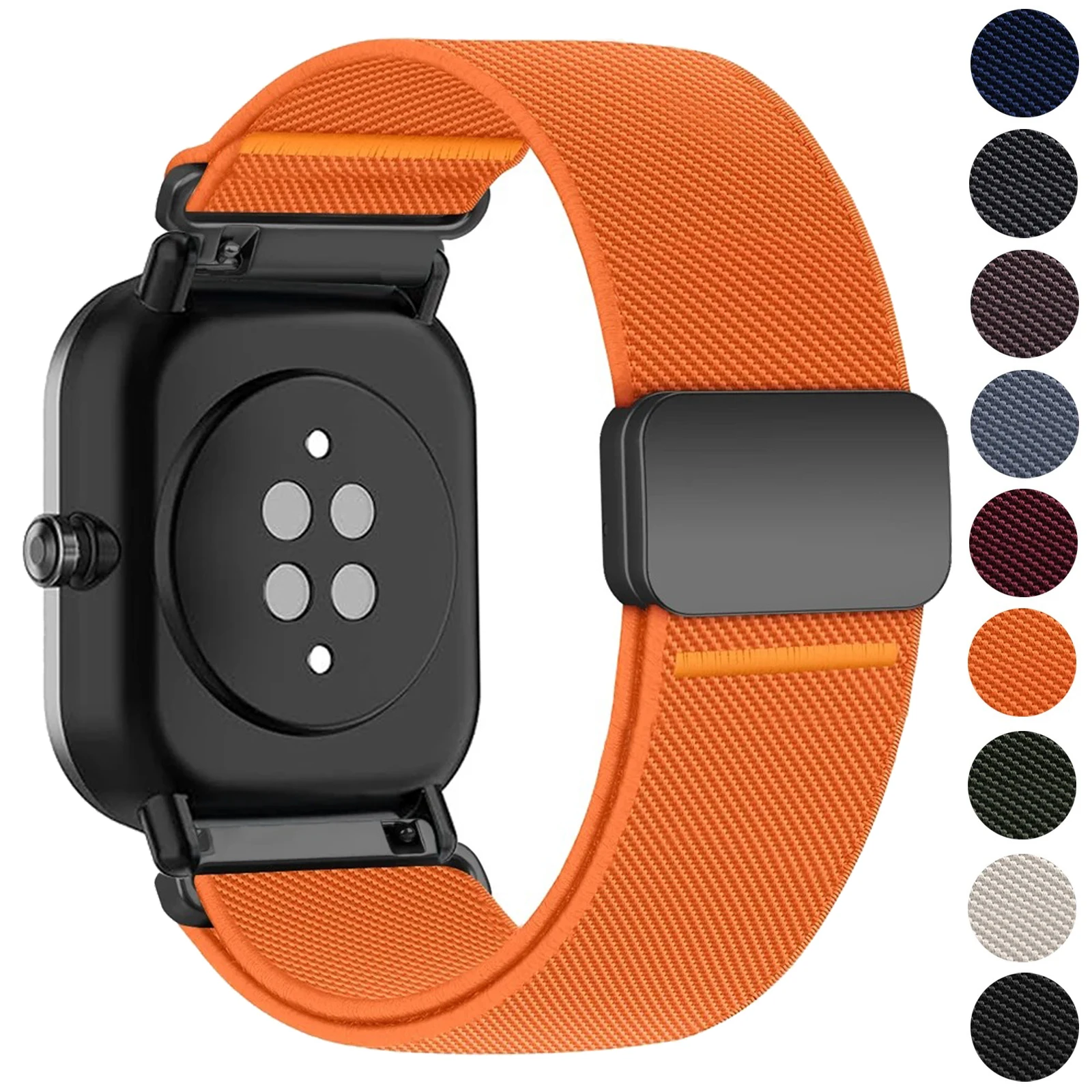 20mm 22mm Magnetic Strap For Amazfit Bip Max 6 5/Active 3 2 Max/Balance 3 2 Nylon Bracelet Correa For Amazfit GTR 4 3 2 2E Band