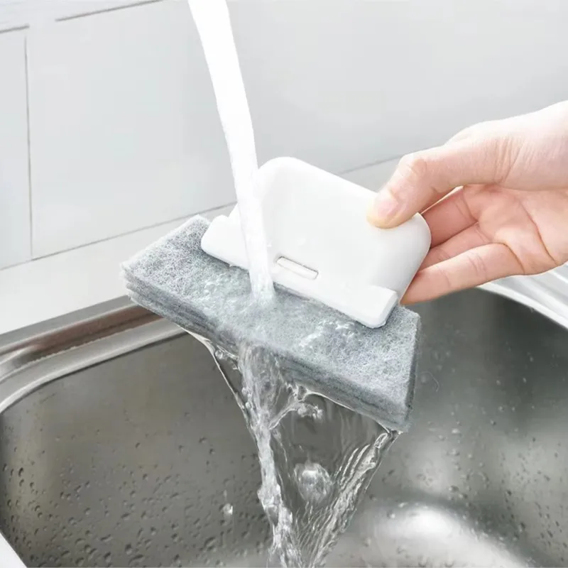 1/2/5pcs 2-in-1 Window Groove Cleaning Cloth Brush Slot Hand-held Door Gap Keyboard Kitchen Floor Gap Household Cleaning Tools