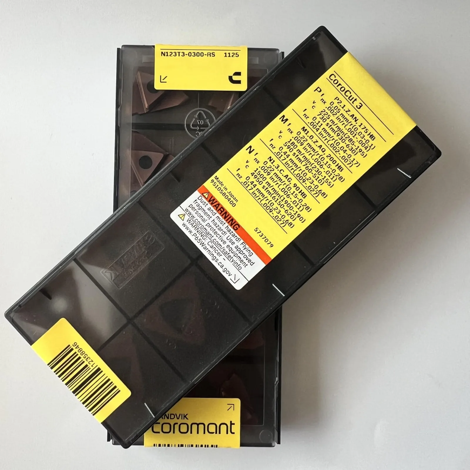 

SANDVIK / N123T3-0300-RS 1125 / Оригинальное шведское лезвие из твердого сплава, 10 шт.