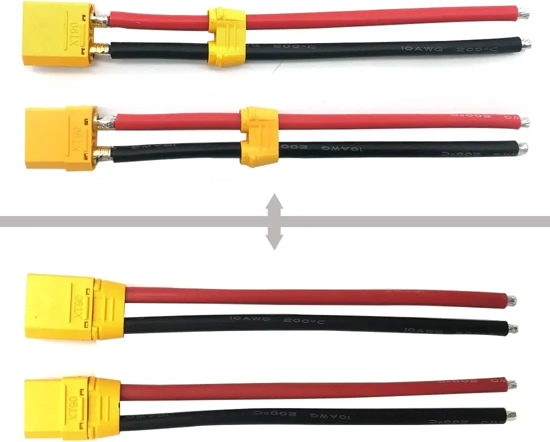 3 paia XT90H XT90 Wire XT 90 Plug connettore maschio e femmina 150mm 10AWG filo di silicio per motore caricabatteria