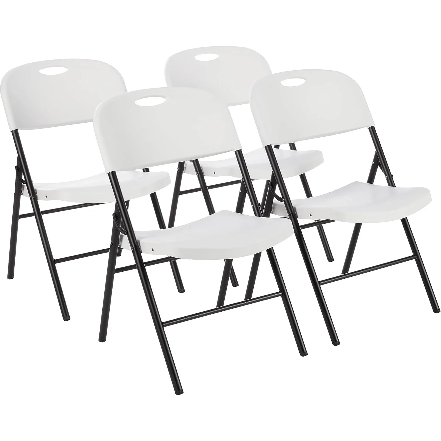 

Folding Plastic Chair, 350-Pound Capacity, White, 4-Pack