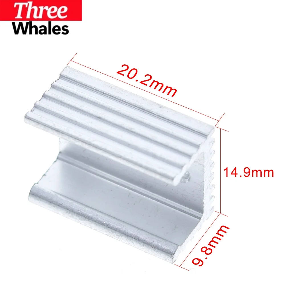 THR 10/30/50pcs Aluminium TO-220 Heatsink TO 220 Heat Sink Transistor Radiator TO220 Cooler Cooling 20*15*10MM