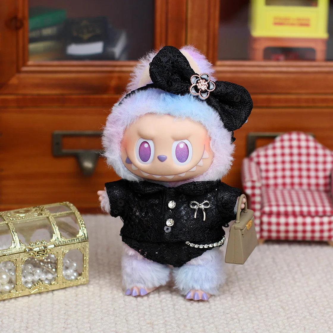 

Одежда для лабу, модный тренд, комплект из трех предметов, одежда в стиле Kpop Star, кружевной топ и шорты с лентой для волос, аксессуары для лабу