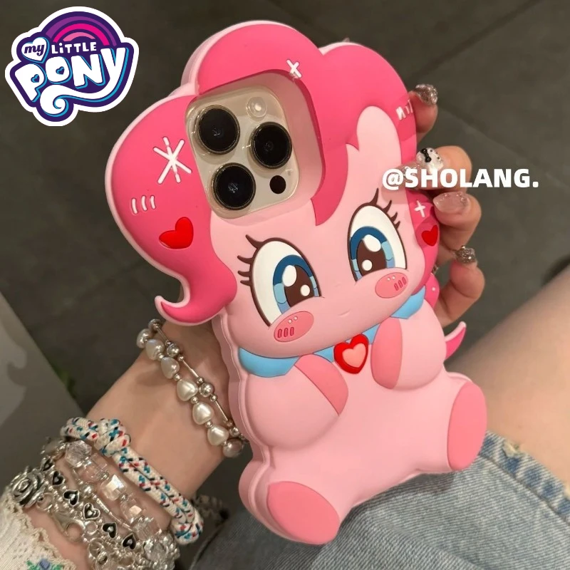 

Popular anime cartoon 3D My Little Pony silicone phone case suitable for Apple iPhone16Pro/15promax/14/13 soft and anti drop