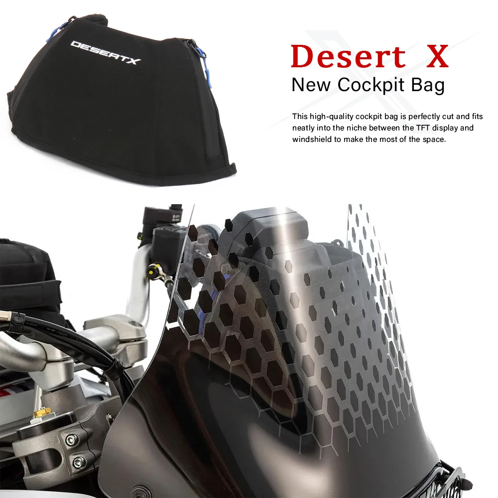 2022 2023 2024 For Ducati DesertX Desert X DESERT X Motorcycle Accessories Cockpit Bag Tool Waterproof Bags Black