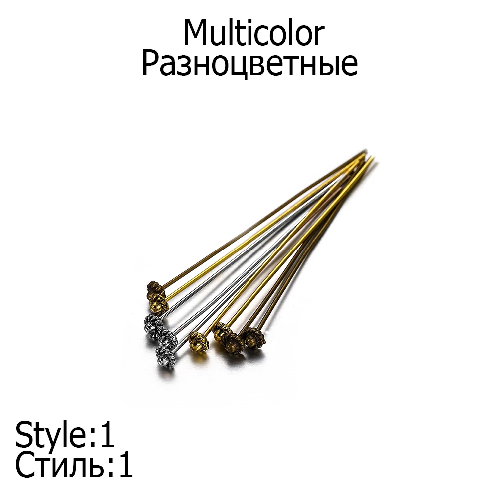 20 Stks/partij 50Mm Antieke Zilveren Bloem Hoofdspelden Voor Sieraden Maken Diy Kralen Bal Spelden Naalden Bevindingen Voor Diy Oorbellen Sieraden