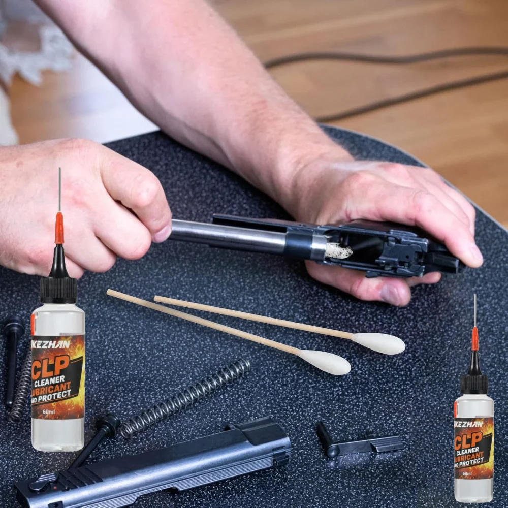 زيت تشحيم منظف CLP مع طرف إبرة دقيقة لمسدس بندقية صيانة العناية بالأسلحة النارية 60 مل #5