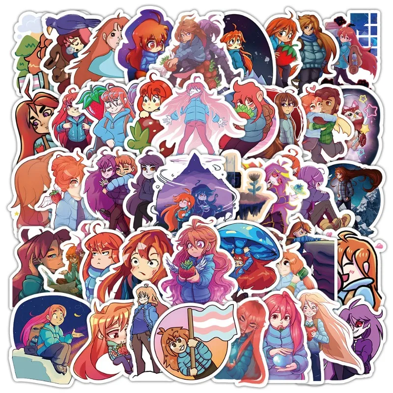 50pcs Celeste Game Cartoon Sticker Suitcase Water Cup Stationery Mobile Phone Scooter Laptop Refrigerator Decoration Sticker