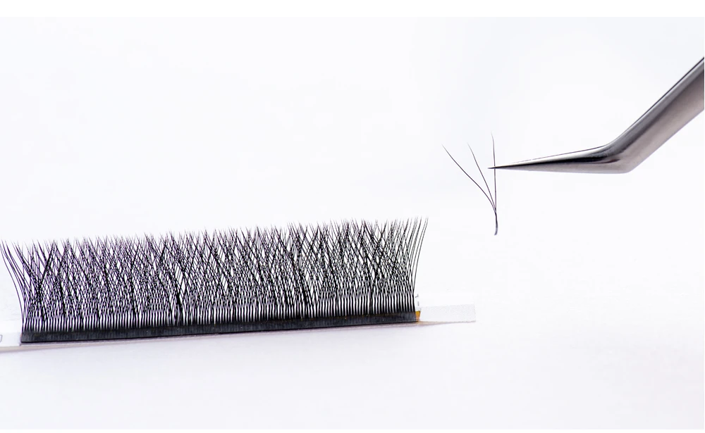 Yelix 3D W-Form Wimpernverlängerungen 3D Vorgefertigte Volumen-Fächerwimpern W-Style Wimpern Natürliche Weiche Einzelwimpern Großhandel – Detail 6