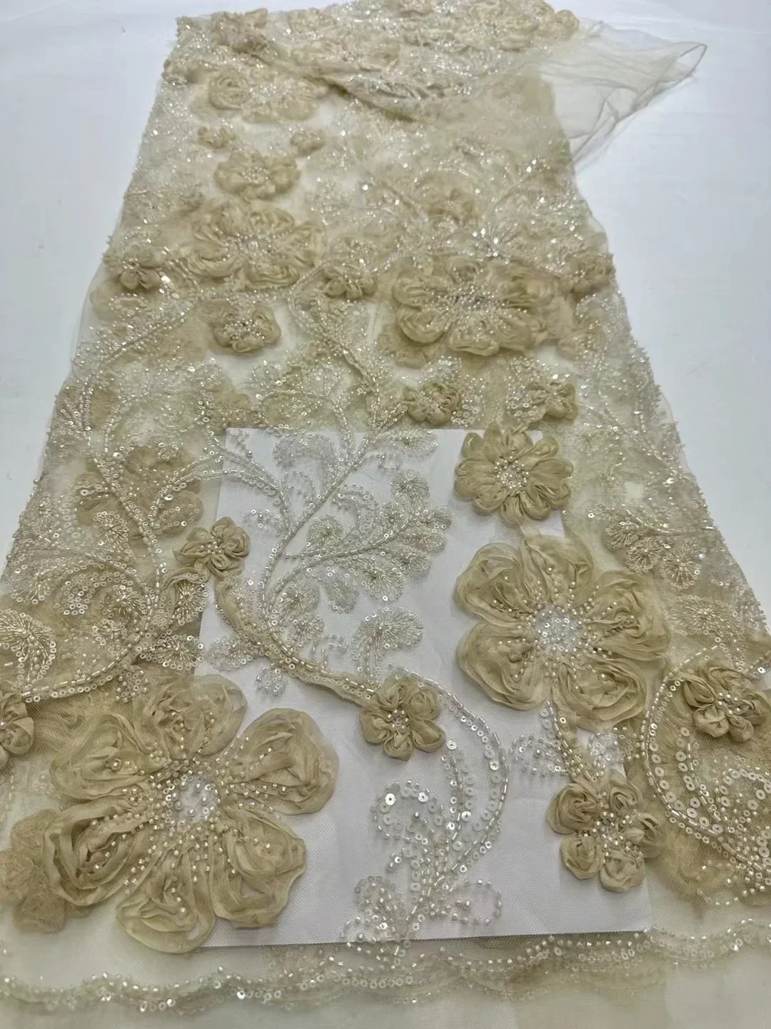 Африканская кружевная ткань «сделай сам», высококачественная 3D вышивка из Нигерии, французская кружевная ткань из тюля, шитье платья