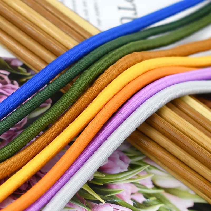 5/10/20M Meetee 4mm Gummibänder Kleidung Haarband Hohe Qualität Stretch Gummi Seil Gürtel Frühling gummis Seile DIY Zubehör – Detail 11