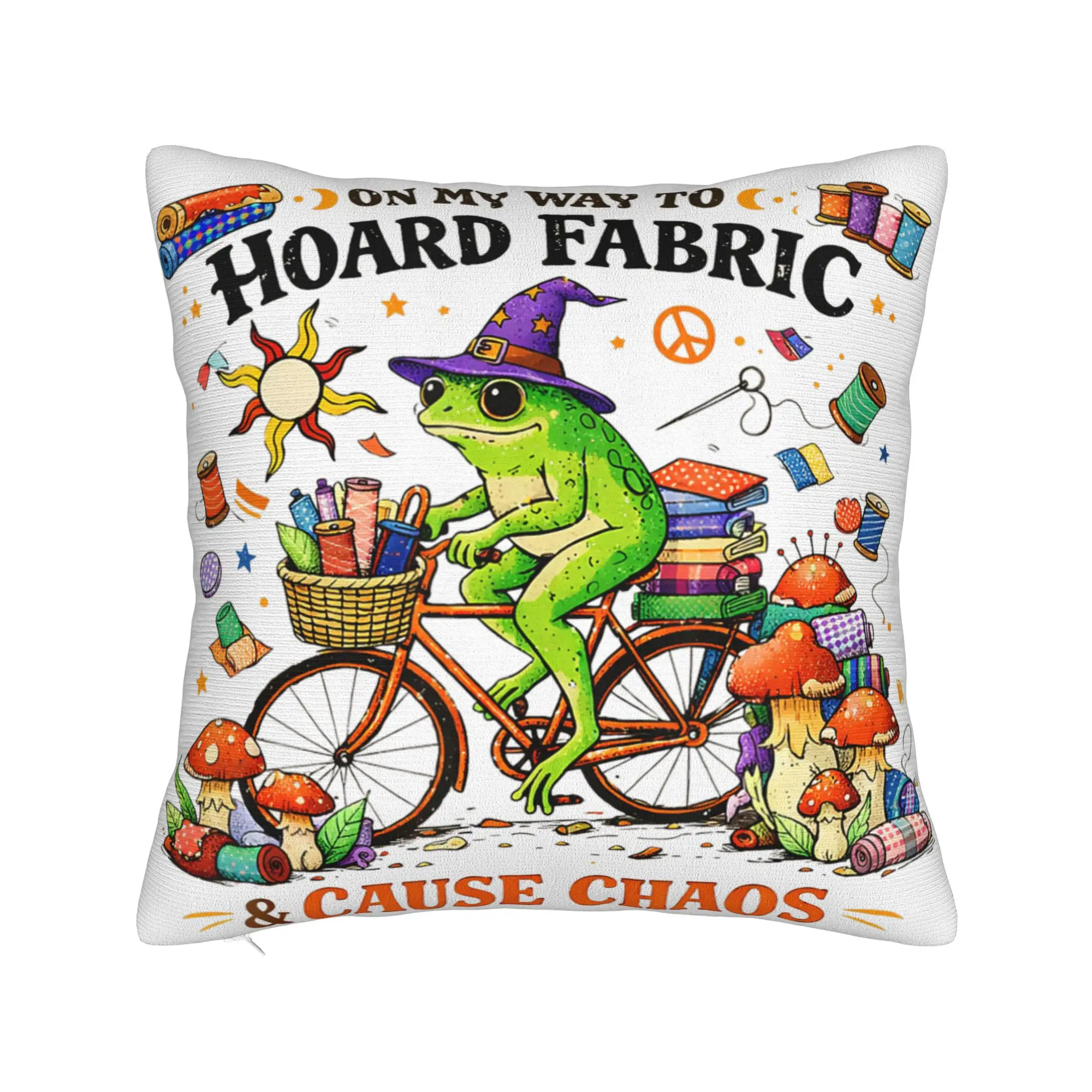 Decorative Pillowcases On My Way to Hoard Fabrics and Cause Chaos Product Home  Pillow Case Cover Zipper Multi Size