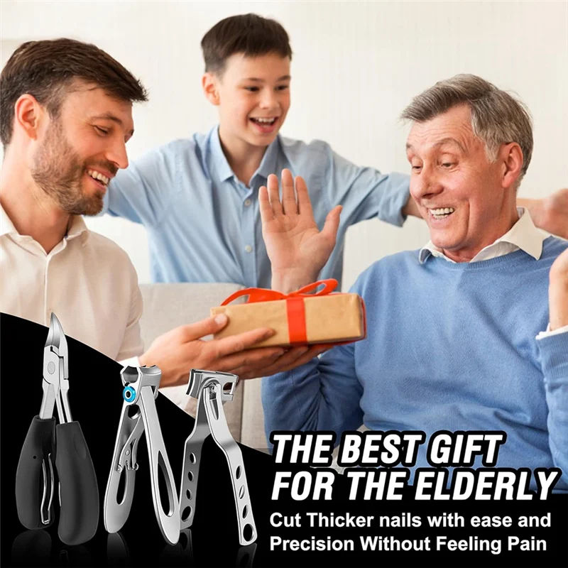 

AA76-Heavy Duty Toenail Clippers For Thick Nails, Long Handle Toe Nail Clippers For Seniors Adults