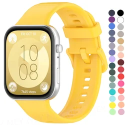 Silicone Loop Strap For Huawei Watch Fit 3 Sport Breathable Replacement Bracelet Wristband For Huawei Watch Fit 3 Accessories