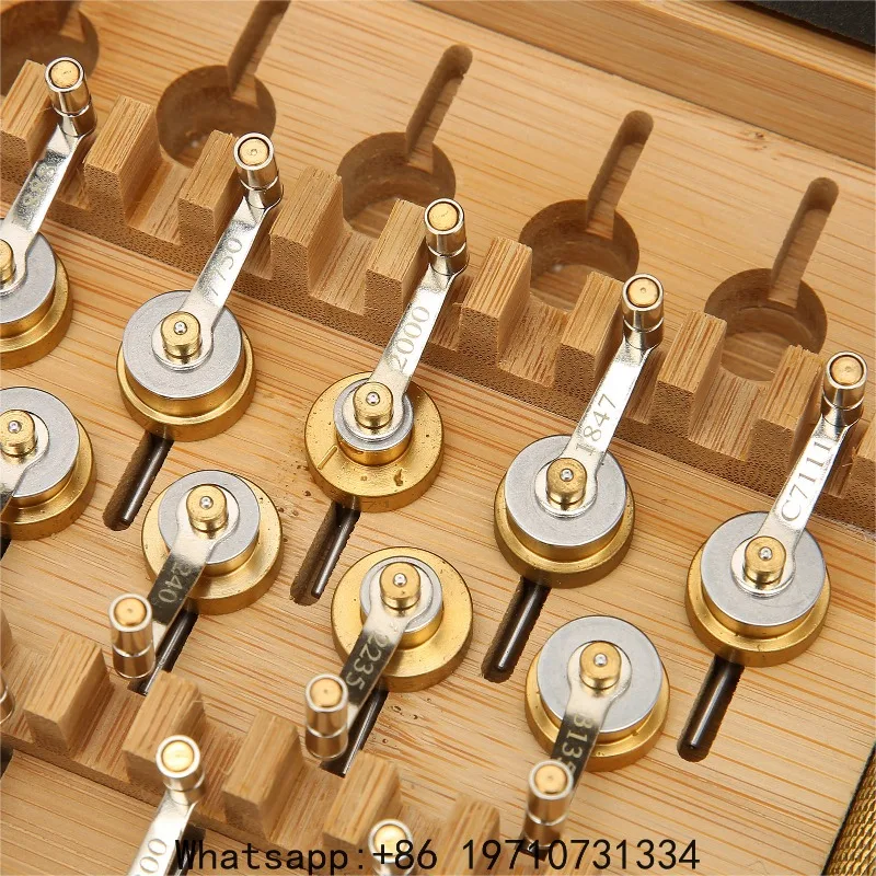 Generic Watch Mainspring Winder Set – Brass Hand Winding Tool with Ergonomic Handle for Watchmaker Repair