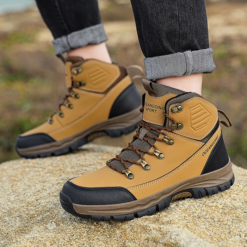 winter shoes male plush warm winter boots hiking shoes men snow boots male casual shoes men sneakers mountain boots