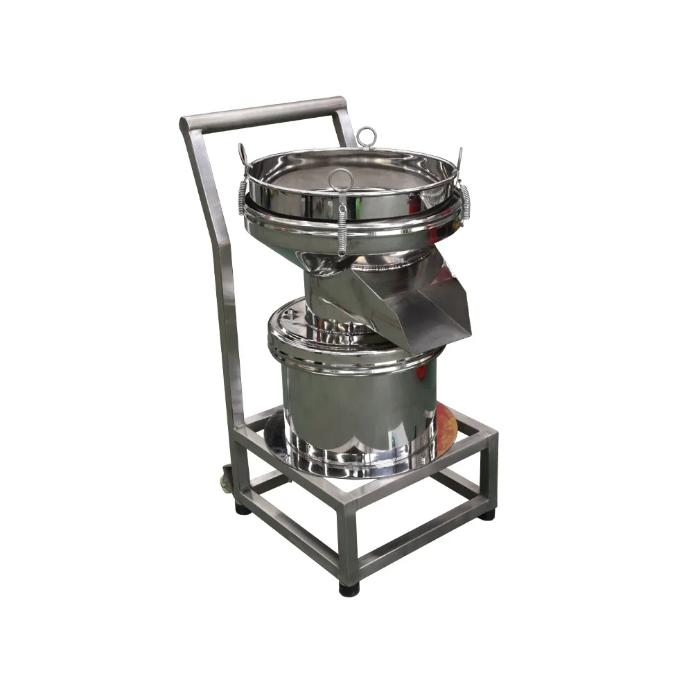 450 Pellet Vibrating Sifter Small Vibrating Screen Sifter Machine Food Filter Screening Machine Round Vibration Screen