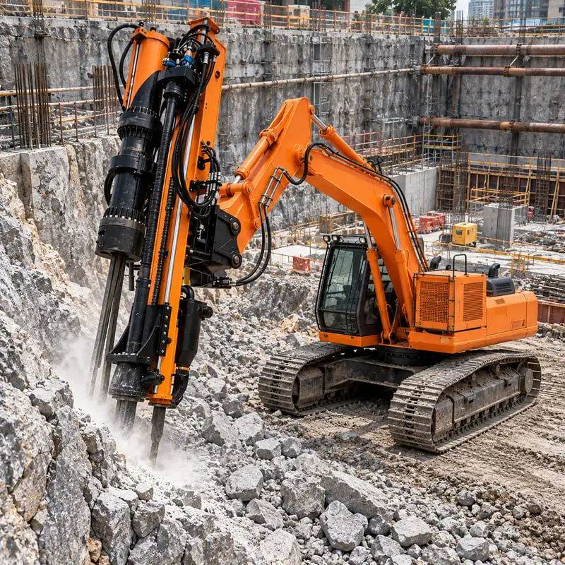 Advanced Integrated Rock Drill Customized with Precise Hole Drilling Hydraulic Splitting Machine for Roadbed Rock Breaking
